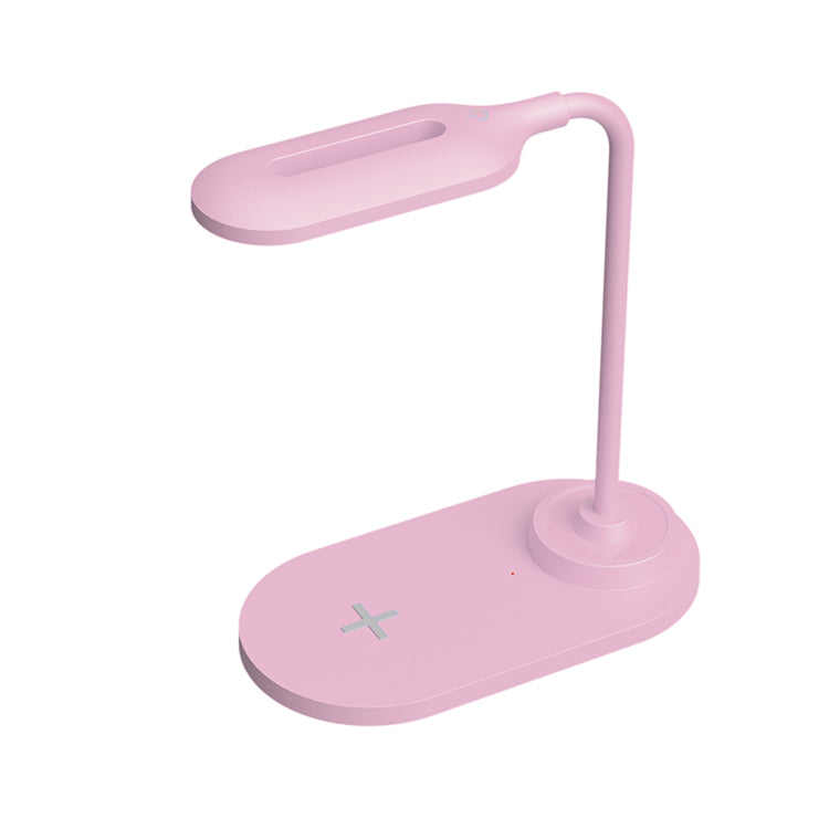 UUTEK HT-12 pink white blue black led desk lamp with 15W fast charging wireless charger for students study table lamp