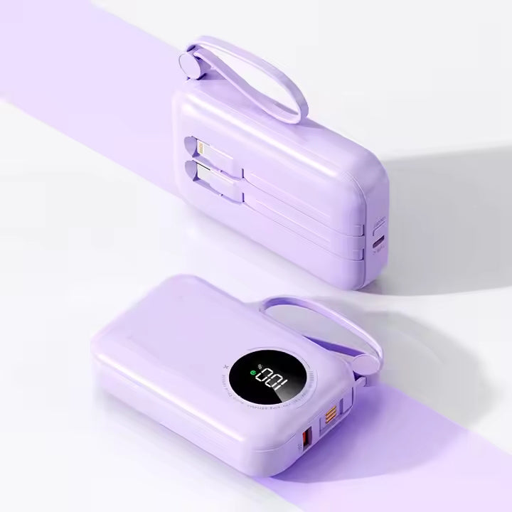 UUTEK PB183 10000mah power banks power station built-in cable power bank 22.5W super fast charging