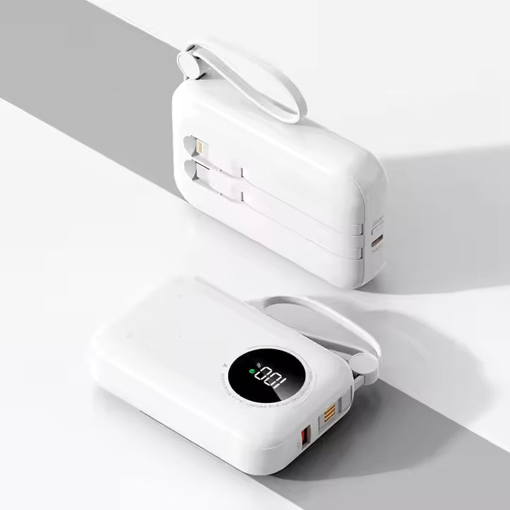 UUTEK PB183 10000mah power banks power station built-in cable power bank 22.5W super fast charging