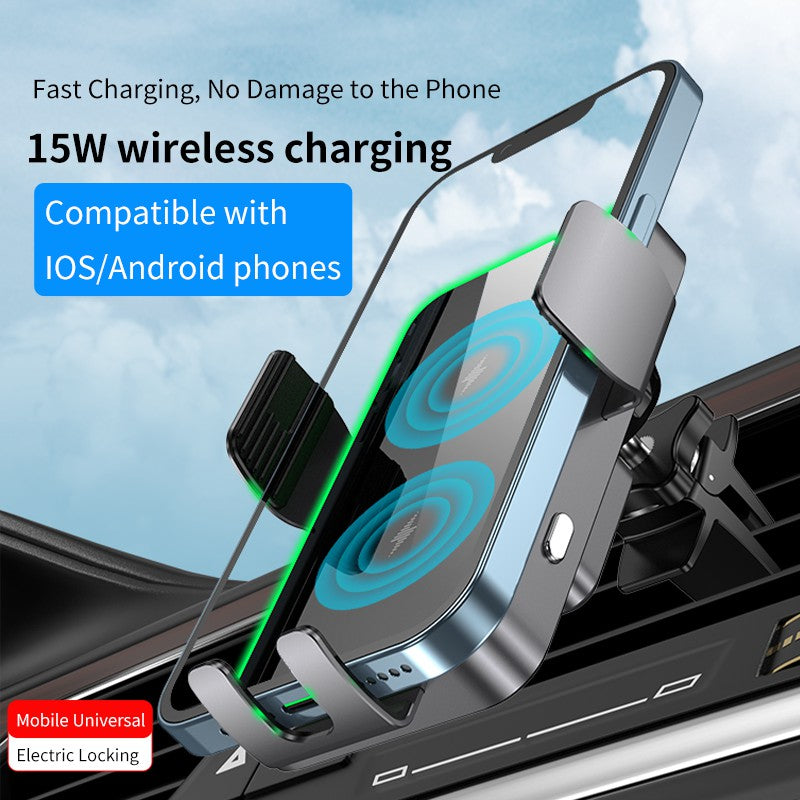 UUTEK X9 2025 New Product Automatic Sensing 15W fast charging car charger X9 for iPhone Samsung folding phone car holder
