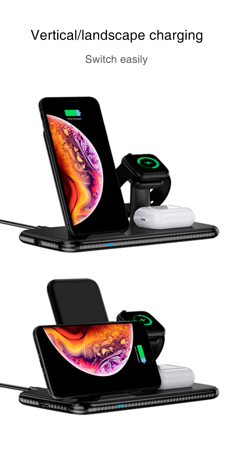 UUTEK V5 4IN1 15W Wireless Charger station