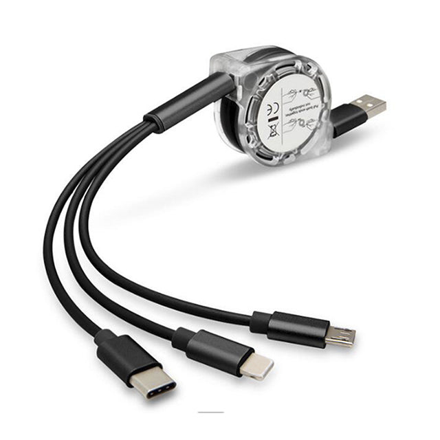 UUTEK RSZ3 fast usb charging cable hot selling 3 in 1 usb cable good reviews usb charging cable