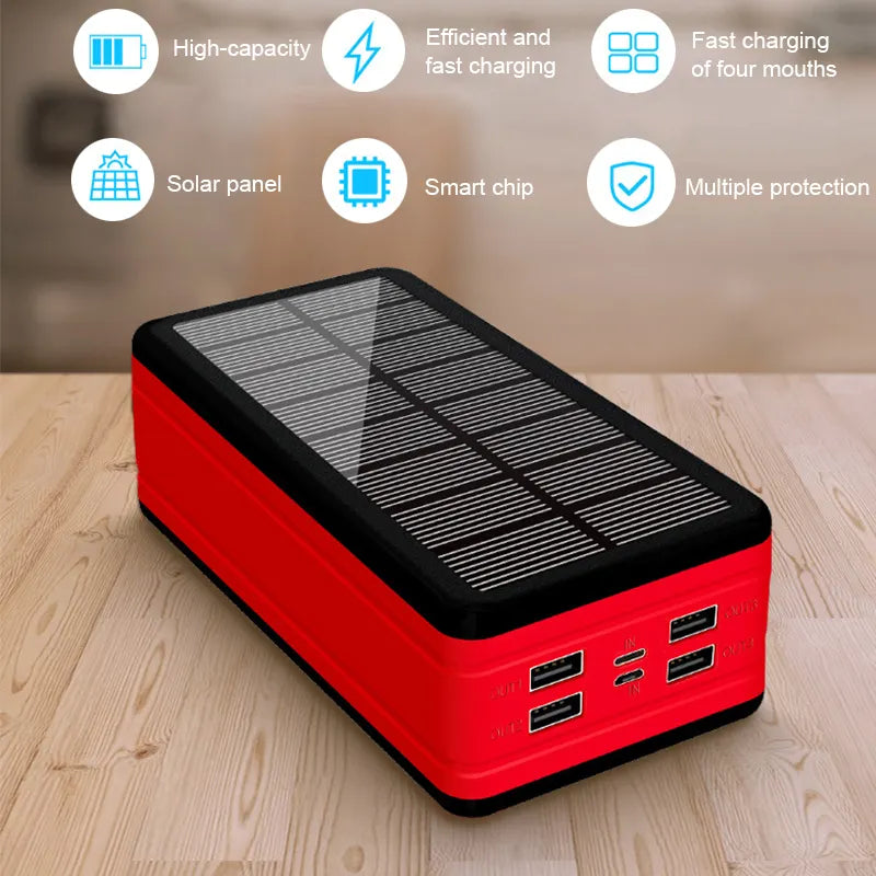 UUTEK SP0500 Solar charger Solar charger 50000mAh fast charging solor power bank with LED torch