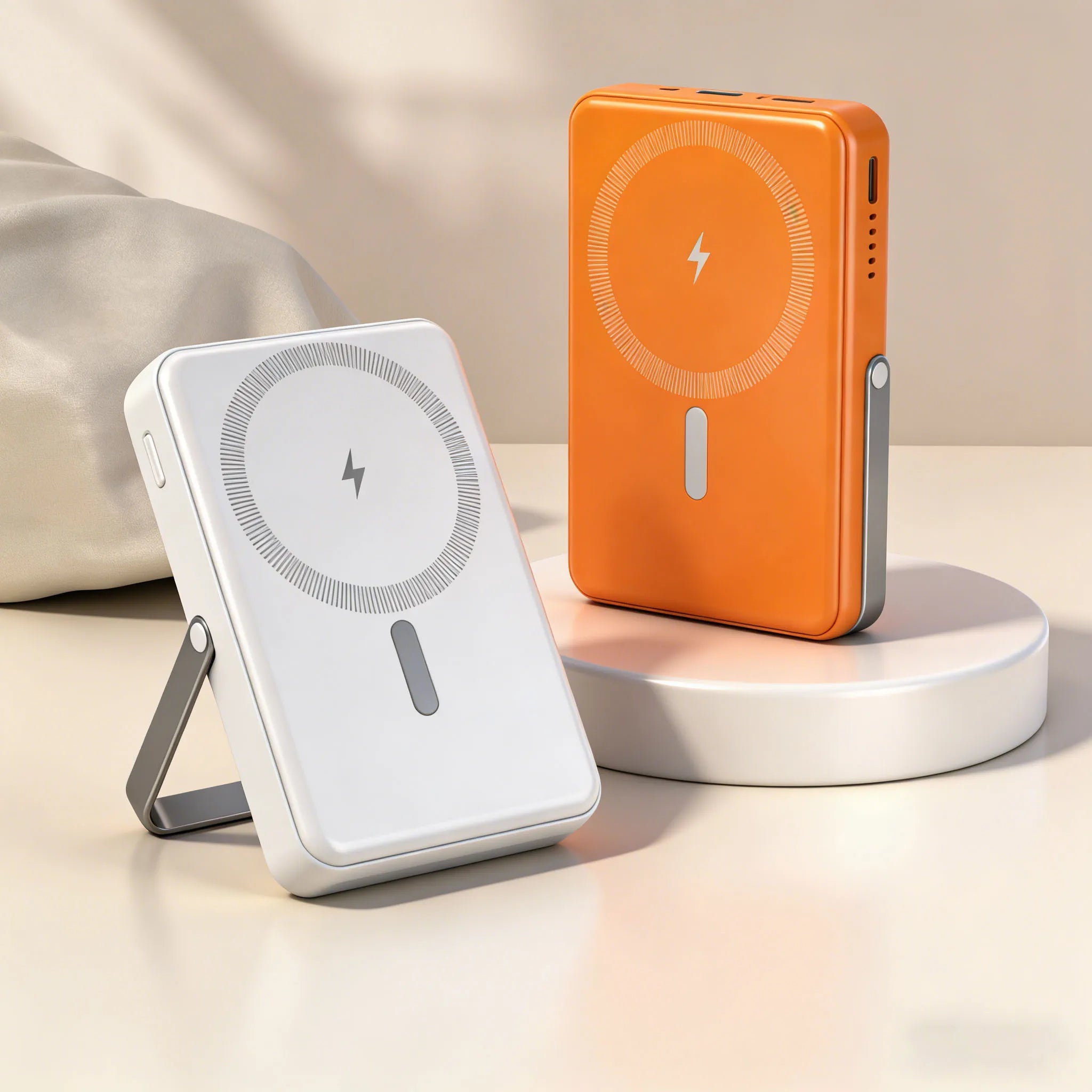 UUTEK 25W 10000mAh Magnetic Portable Charger PD Fast Charging Power Bank with Foldable Stand, Compatible with iPhone Series