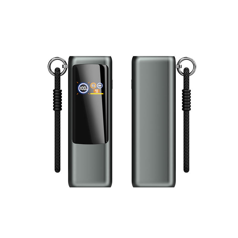Creative 100W Super Fast Charging Digital Display Power Bank 25000mAh Built-in Cable Lanyard Design Portable Charger PB221