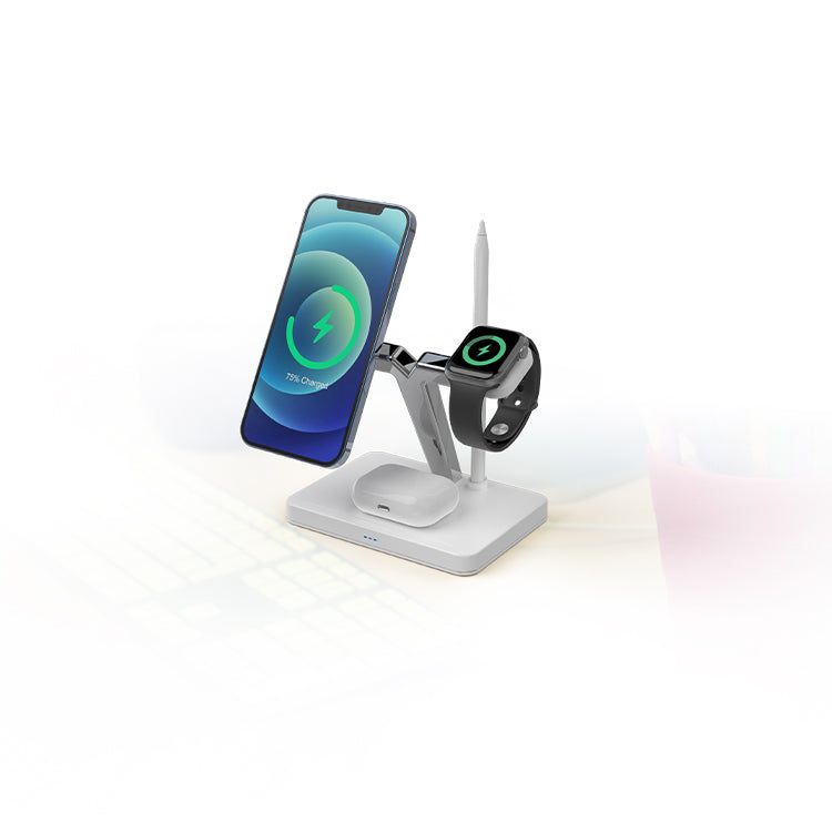 UUTEK Creative Neues Produkt 4 in 1 kabelloses Ladegerat mit magnetischer Saugfunktion Z7 for iPhone Desktop Ladestation