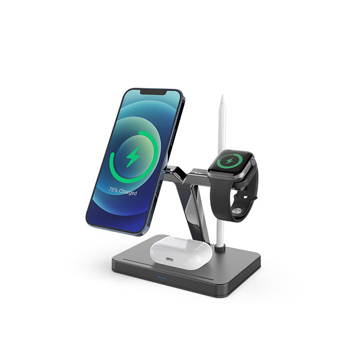 UUTEK Creative Neues Produkt 4 in 1 kabelloses Ladegerat mit magnetischer Saugfunktion Z7 for iPhone Desktop Ladestation