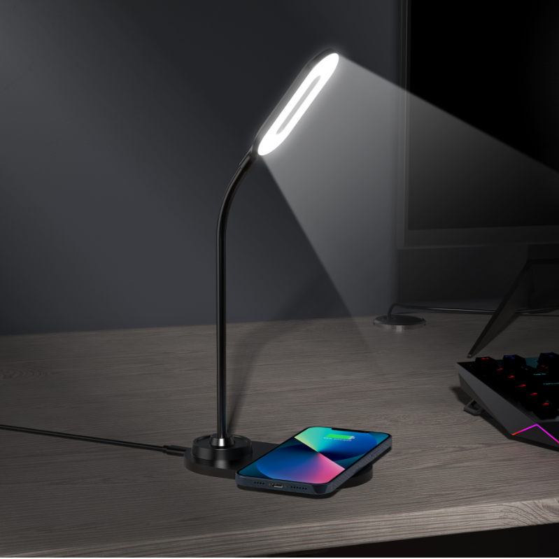 UUTEK HT-12 Touch LED eye protection desk lamp trending products 2024 new arrivals Wireless charger lamp 15W fast charging