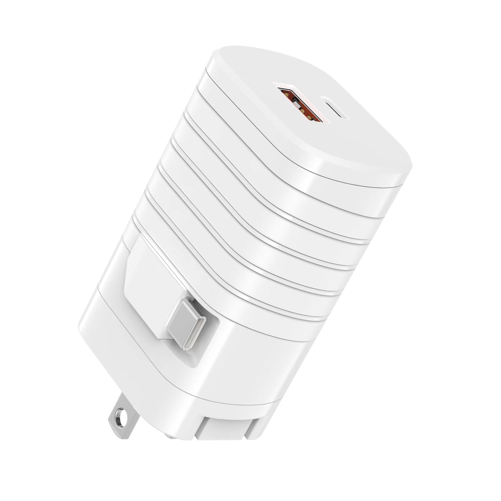 trending products 2025 new arrivals UUTEK i30 40W usb charger with cable built in dual USB C and one USB A port wall plug