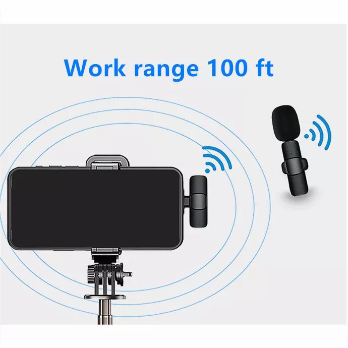 UUTEK new product smart wireless radio microphone M-K8 is suitable for live vlog short video interview wireless radio