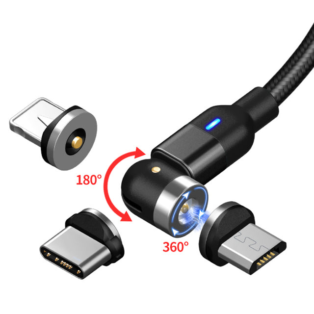 UUTEK RSZ1 vente en gros 3 en 1 cable de charge magnetique accessoires micro usb type c cable usb magnetique a charge rapide