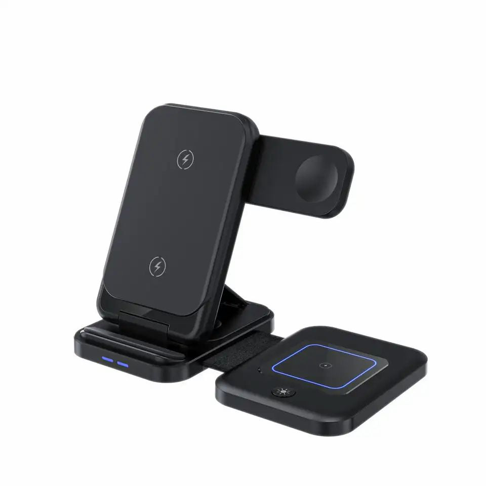 UUTEK 2023 New Product Folding 3 in 1 Wireless Charger for iPhone14 Fast Charger Mobile Phone Charging Stand W78