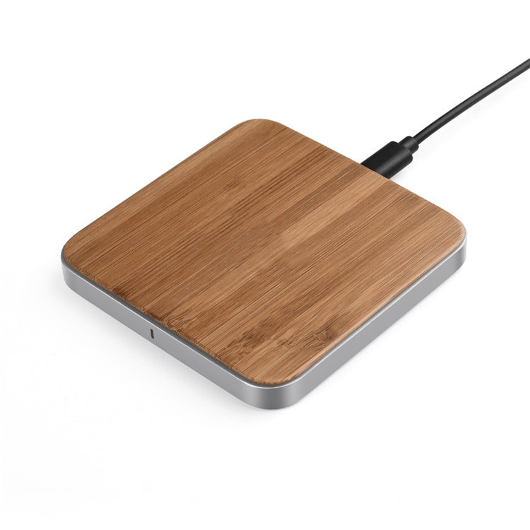 UUTEK GY-93 Wooden Panel 10w Fast Wireless Charger Mobile Phone Universal Portable Charger Alloy Back Cover Wireless Charger