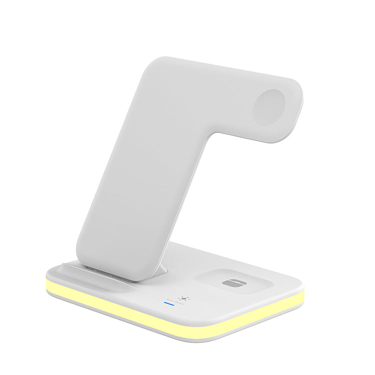 UUTEK E6 4 in1 15W Fast Wireless Charging Station with LED Night Light