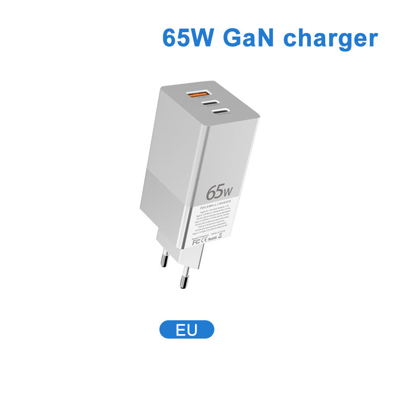 UUTEK i10 2021 New Arrival 65W Super Fast Charging Plug Gallium Nitride Charger for Laptop Mobile Phone