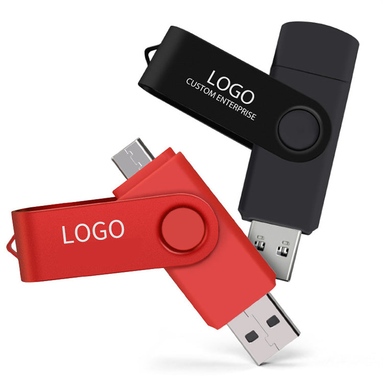 UUTEK FL002 Plastic and Metal USB Stick Swivel USB 2.0 3.0 Flash Drive 4GB 16GB with Custom Logo 32GB 64GB 128GB