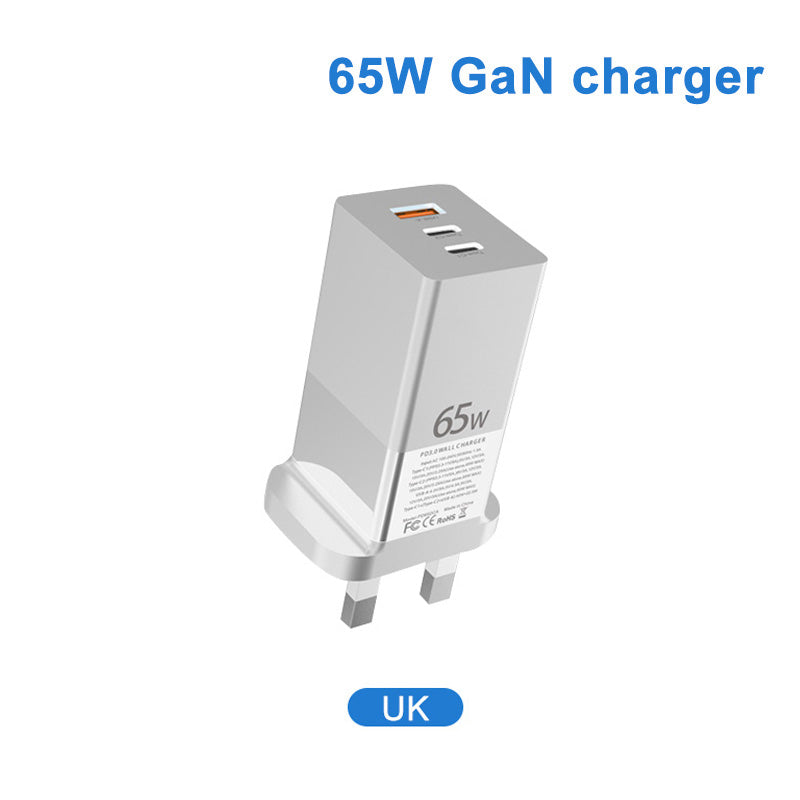 UUTEK i10 2021 New Arrival 65W Super Fast Charging Plug Gallium Nitride Charger for Laptop Mobile Phone