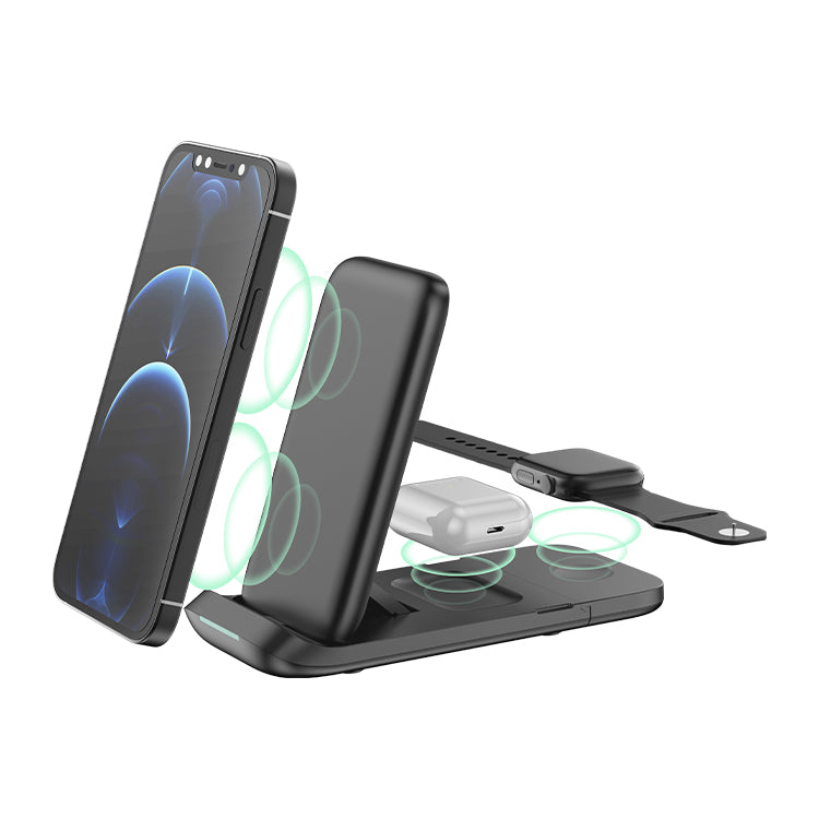 UUTEK V8-1 top3 latest design 3 in 1 wireless charger 15w fast High-grade Foldable wireless charger all in one